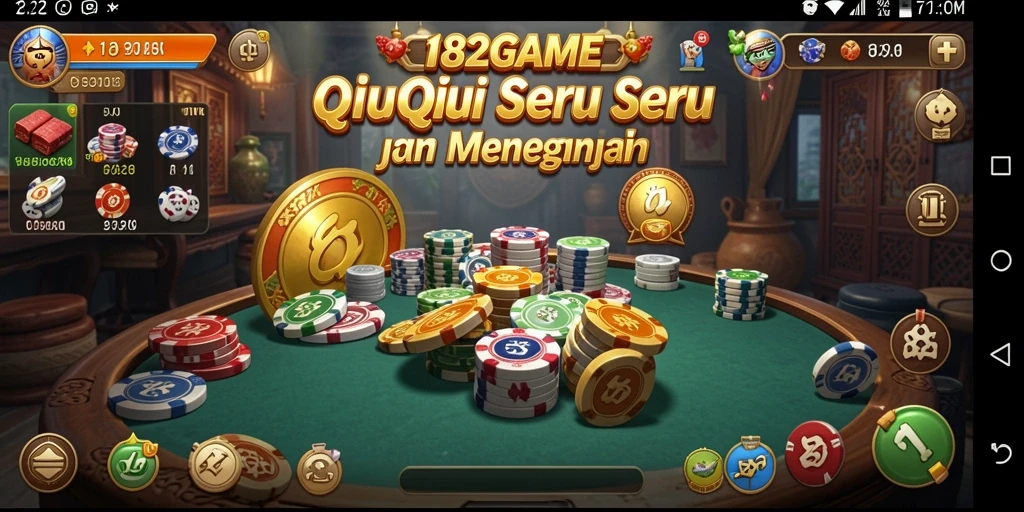Tampilan gameplay QiuQiu yang seru dan interaktif.