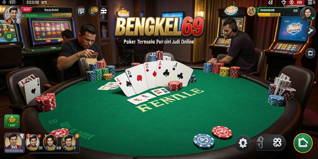 Tampilan gameplay Poker BENGKEL69 yang mengasyikkan dan menarik.