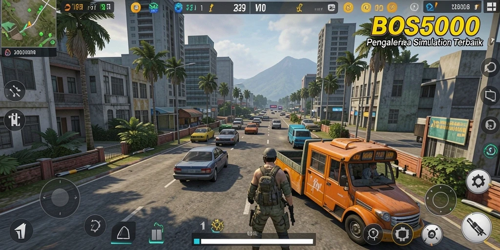 Gameplay menarik dalam BOS5000 yang penuh dengan simulasi.