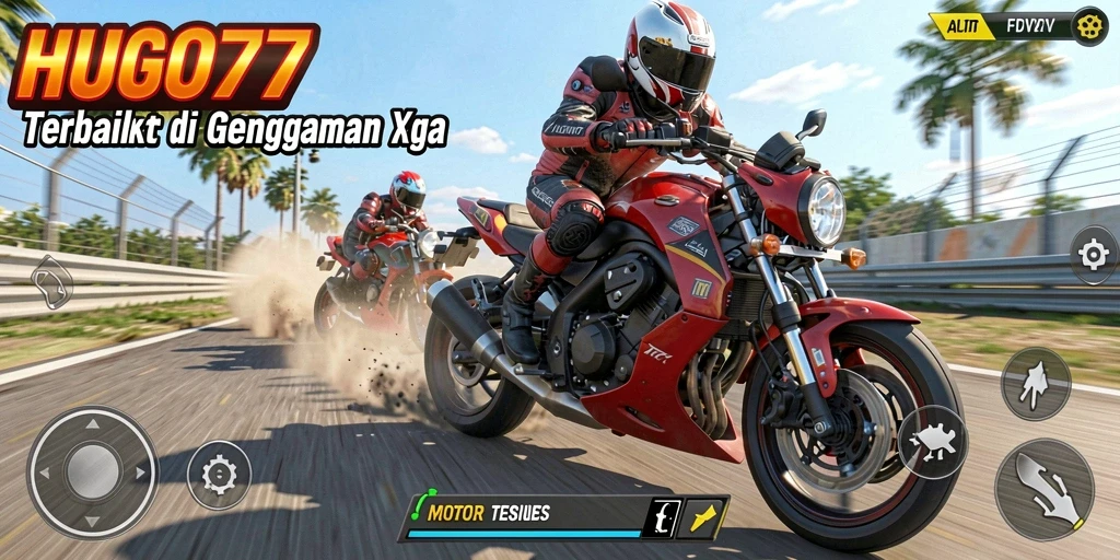 Pengalaman gameplay seru dari HUGO77 di lintasan balap motor.