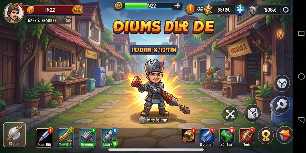 Tangkapan layar IN22 menampilkan gameplay yang santai dan menarik.