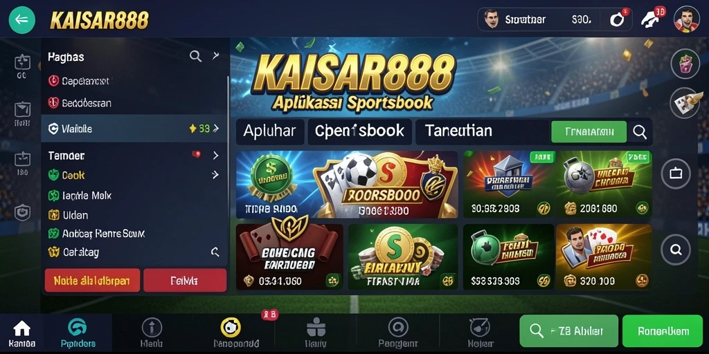 Tampilan screenshot KAISAR888 menampilkan fitur taruhan olahraga yang menarik.