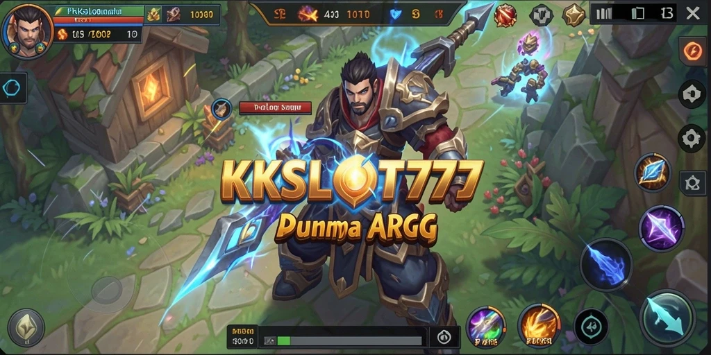 Tampilan dinamis dalam permainan KKSLOT777 menampilkan aksi seru di dunia ARPG.
