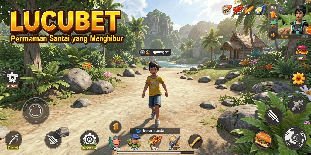 Tampilan gameplay menarik dan penuh warna dari LUCUBET.