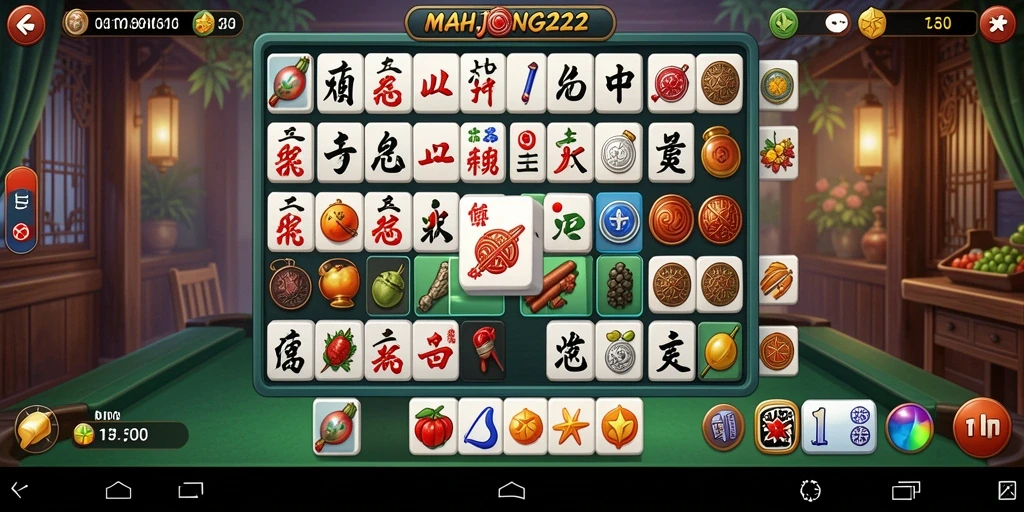 Tampilan gameplay MAHJONG222 yang menarik dan menantang.