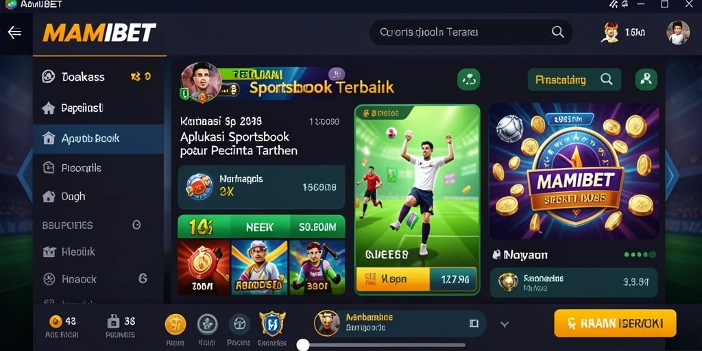 Tampilan antarmuka MAMIBET yang menarik saat taruhan olahraga.