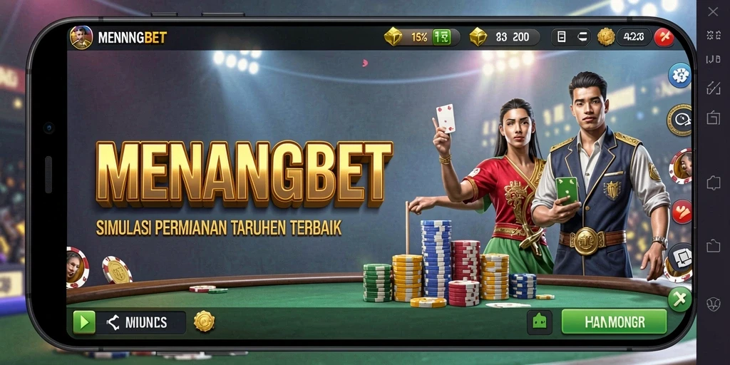 Tampilan gameplay menegangkan dalam MENANGBET yang menampilkan taruhan virtual.