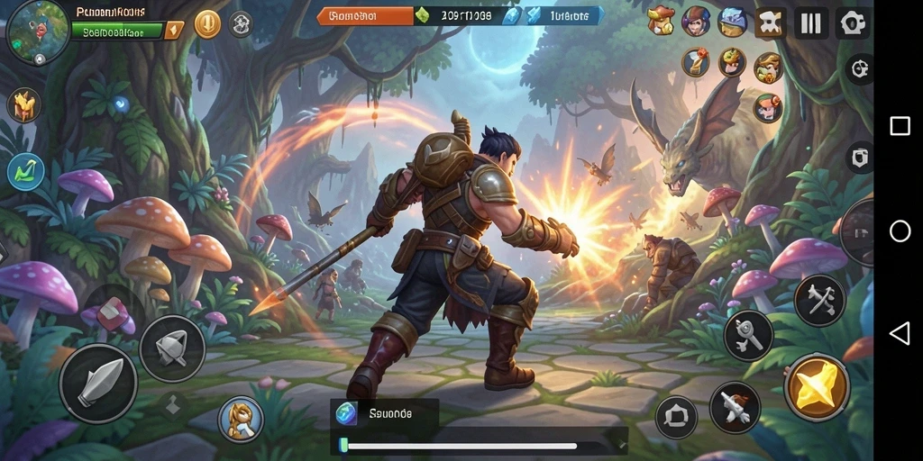 Tampilan gameplay ARPG MPO08 yang menegangkan dan penuh aksi.