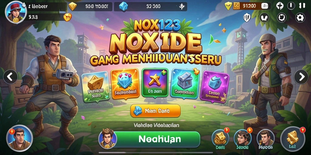 Tampilan gameplay yang menarik dan keseruan dari NOX123.