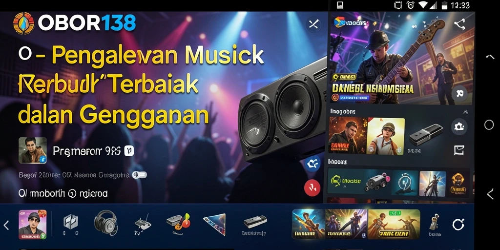 Tangkapan layar OBOR138 menampilkan antarmuka aplikasi musik yang menarik.