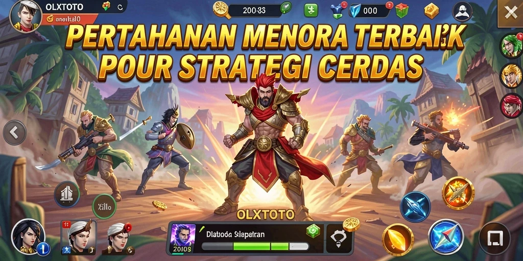 Tampilan gameplay OLXTOTO yang seru dalam permainan Tower Defense.