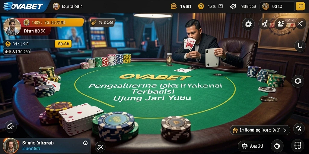 Screenshot gameplay OVABET dengan aksi poker seru dan menarik.