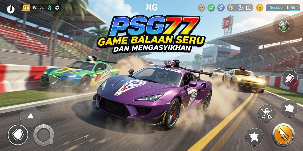 Gameplay menegangkan di PSG77 saat balapan.
