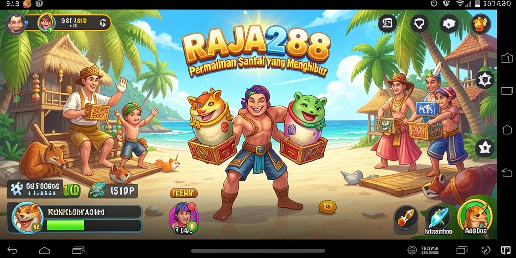 Screenshot gameplay RAJA288 menampilkan aksi seru dan menghibur.