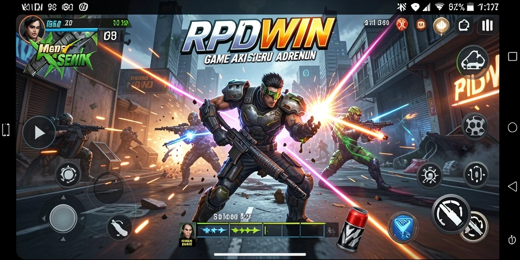 Tampilan aksi seru dan karakter yang beragam dalam RPIDWIN.
