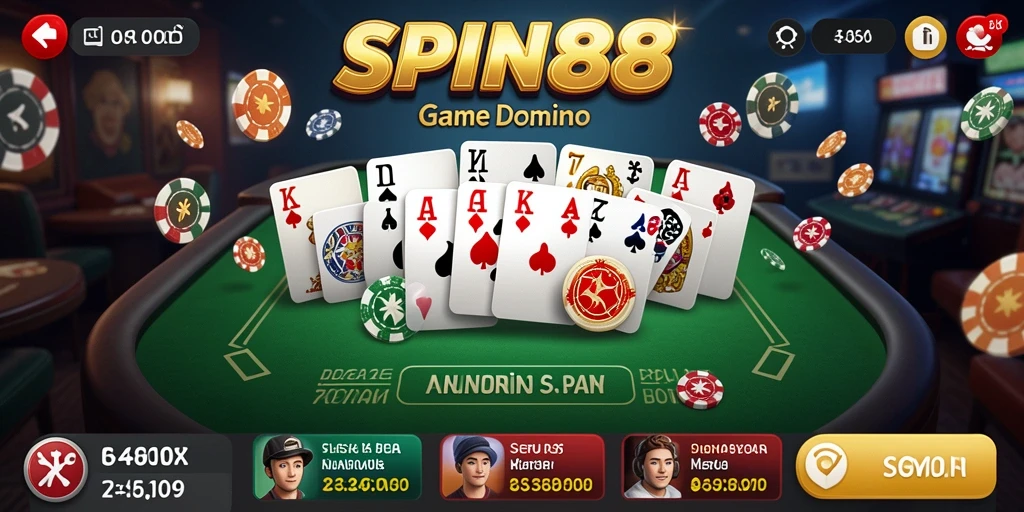 Tampilan gameplay SPIN88 yang seru dan mengasyikkan di permainan Domino.