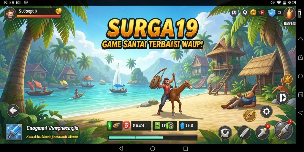 Menampilkan gameplay SURGA19 yang seru dan penuh warna.