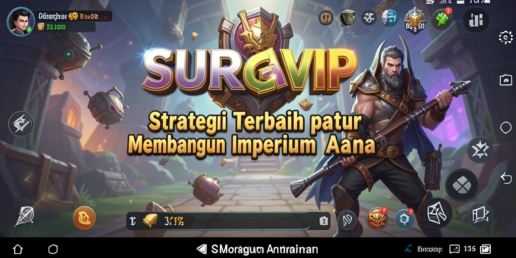 Menggambarkan aksi strategi seru dalam SURGAVIP.