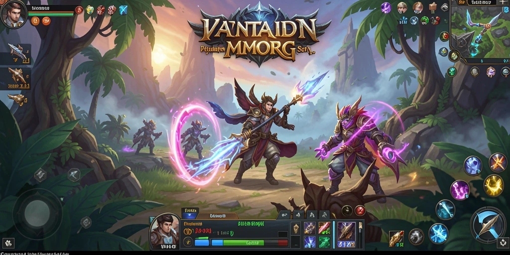 Tampilan gameplay VANTAIDN yang memukau dalam aksi MMORPG.