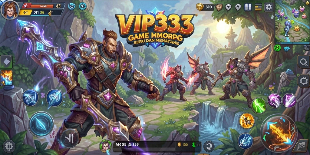 Tampilan gameplay yang menegangkan di dunia fantasi VIP333.